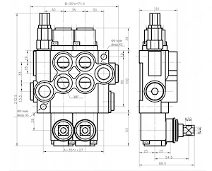 Artikel: Hydraulikverteiler Monoblock Hebelsteuerung 40l 06P40 6 Fach Hochwertiger Artikel aus unser Bild 4