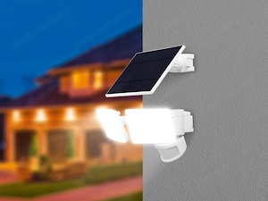 Design LED Solar Wandlampe Aussenbeleuchtung Gartenlampe Bild 6