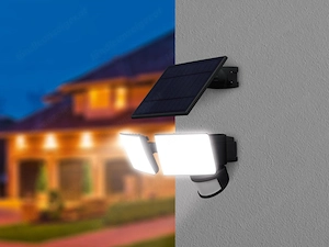 Design LED Solar Wandlampe Aussenbeleuchtung Gartenlampe Bild 7