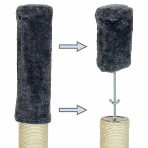 Artikel: Ceiling-high cat scratching post climbing tower cat tree XXXL tower 240-270 cm Hochwertiger Bild 4