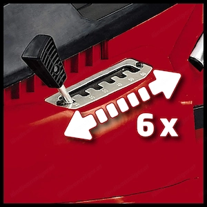 Artikel: Einhell Elektro Rasenmaeher GC EM 1742 1.700W 42 cm Schnittbreite 50L Fangbox 20 65mm Schni Bild 3