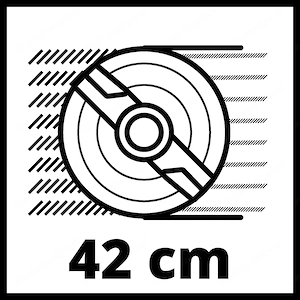 Artikel: Einhell Elektro Rasenmaeher GC EM 1742 1.700W 42 cm Schnittbreite 50L Fangbox 20 65mm Schni Bild 4