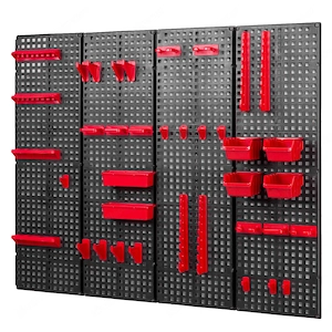 BESTSELLER Werkzeugwand Set Werkzeughaltern mit Lochwand Lagersystem Warkzeuglochwand Wandregal Werk Bild 3