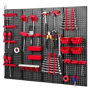 BESTSELLER Werkzeugwand Set Werkzeughaltern mit Lochwand Lagersystem Warkzeuglochwand Wandregal Werk