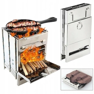 Bestseller herd camping holzherd klappbarer grill bbq angeln outdoor mit tasche