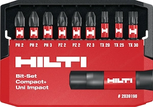 Artikel: Hilti bit set diamond impact screwdriver blades S-BS (IMP) Hochwertiger Artikel aus unserem