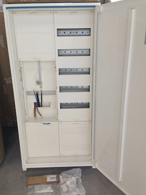 Artikel: Meter cabinet, fuse box, distribution box, construction electricity Hager Hochwertiger Arti Bild 2