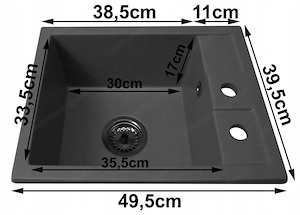 Artikel: Granite sink + mixer tap + dispenser + siphon XXL set Hochwertiger Artikel aus unserem Onli Bild 8