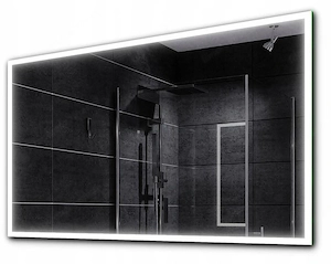 BADSPIEGEL mit LED Beleuchtung Wandspiegel Lichtspiegel 80x60cm Bild 3