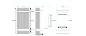 Artikel: 10x outdoor wall light GU10 facade outdoor light outdoor lamp wall light Hochwertiger Artik Bild 5