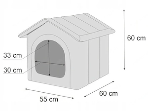 Artikel: Premium dog cave cat cave dog bed dog house dog house 55x60x60 Hochwertiger Artikel aus uns Bild 5