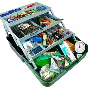 Artikel: XXXL fishing starter set case complete accessories filled 200 pieces Hochwertiger Artikel a
