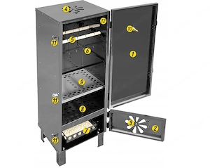 Artikel: #BESTSELLER# Freestanding smoker in a XXXL starter set Hochwertiger Artikel aus unserem Onl Bild 3