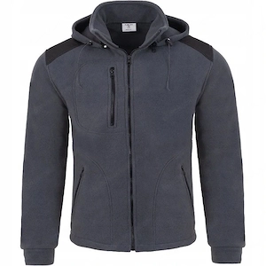 Premium Edition Dicke Fleece Arbeitsjacke mit Kapuze FARBWAHL Bild 4