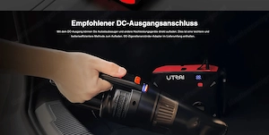 Artikel: BESTSELLER Utrai Auto Reifenfueller 2000 A Spitzenleistung 24000 mAh Tragbares Starthilfeka Bild 7
