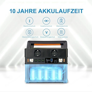 Solar Generator Powerbank 78000mAh 300W Tragbar Powerstation mit AC USB Ausgang Generator Stromerzeu Bild 3
