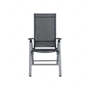 Artikel: Designer 7-fold aluminum high-back garden chair set of 2 grey silver Hochwertiger Artikel a Bild 4