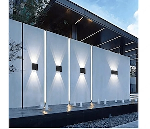 Artikel: 2x designer double beam outdoor lamp wall light anthracite black SET Hochwertiger Artikel a Bild 4