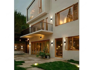 Artikel: 2x designer double beam outdoor lamp wall light anthracite black SET Hochwertiger Artikel a Bild 5