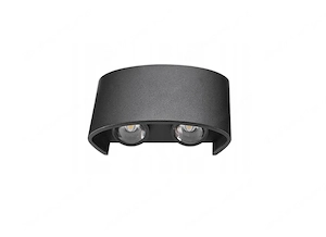 Artikel: 2x designer double beam outdoor lamp wall light anthracite black SET Hochwertiger Artikel a Bild 3