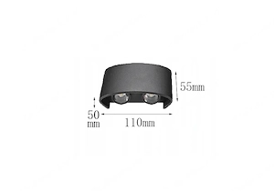 Artikel: 2x designer double beam outdoor lamp wall light anthracite black SET Hochwertiger Artikel a Bild 7