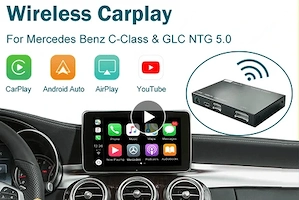 Wireless Apple CarPlay Android Auto Interface fuer Mercedes Benz C Klasse W205 GLC 2015 2018 Mirror Bild 2