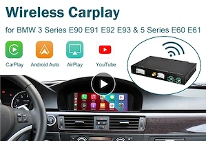 Wireless Apple CarPlay Android Auto Interface fuer BMW 3 Serie E90 E91 E92 E93 5 Serie E60 E61 2008