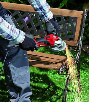 Einhell Winkelschleifer TE AG 115 600 600 W Scheiben OE 115 mm Schluessel im Zusatzhandgriff ohne Tr Bild 3