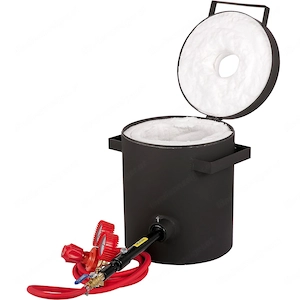 Schmelzofen 4 KG Gas Metall Schmelzofen Propan Ton Grafit Tiegel Schmiedeofen fuer Edelmetall Schmel Bild 5