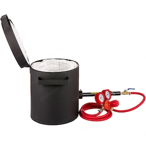 Schmelzofen 4 KG Gas Metall Schmelzofen Propan Ton Grafit Tiegel Schmiedeofen fuer Edelmetall Schmel Bild 3