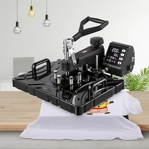 Artikel: Digital Premium Heat Press 10 in 1 Transfer Press Black 38x30cm Hot Press Machine Textile P Bild 3