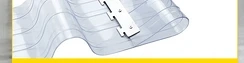 Artikel: Strip curtain PVC transparent plain supermarkets industry 300mm width x 3mm thickness x 25m Bild 5