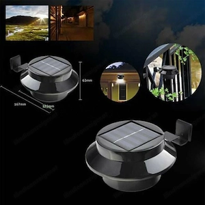 4x Solarleuchten LED Garten Dachrinnenleuchte Zaunleuchte Aussen Dachrinne Solarlampe Aussen Garten Bild 5