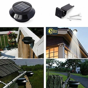 4x Solarleuchten LED Garten Dachrinnenleuchte Zaunleuchte Aussen Dachrinne Solarlampe Aussen Garten Bild 4