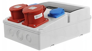 Artikel: SALE Elektro Wandverteiler 2x SCHUKO 1x CEE 16A 1x CEE 32A Baustrom Kasten Hochwertiger Art Bild 3