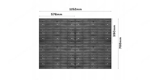 BESTSELLER Werkzeugwand 115x78 Set Werkzeughaltern mit Lochwand Lagersystem Warkzeuglochwand Wandreg Bild 5