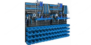 BESTSELLER Werkzeugwand 115x78 Set Werkzeughaltern mit Lochwand Lagersystem Warkzeuglochwand Wandreg