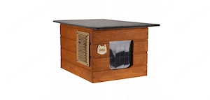 Handmade Bausatz Katzenhaus Witterungsbestaendig mit Namensschild Bild 3
