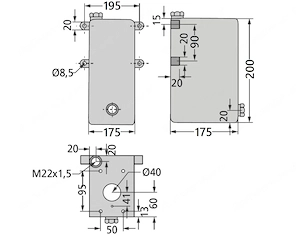 Hydraulik doppeltwirkende Handpumpe mit 5l Tank komplett Set Bild 7