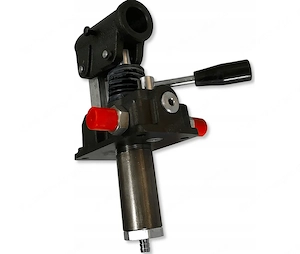 Hydraulik doppeltwirkende Handpumpe mit 5l Tank komplett Set Bild 5