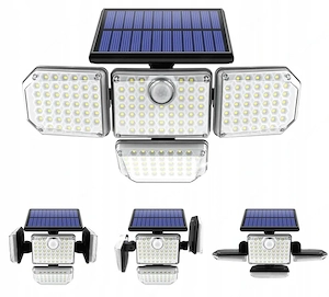 Design LED Solarlampe Wandlampe Aussenbeleuchtung Gartenlampe mit Bewegungsmelder Lichsensor Bild 5