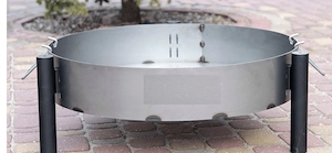 Artikel: #SALE# XXXL mobile designer fire bowl handmade 80cm Hochwertiger Artikel aus unserem Online Bild 2