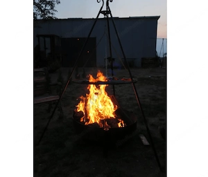 Artikel: #SALE# XXXL mobile designer fire bowl handmade 80cm Hochwertiger Artikel aus unserem Online Bild 3
