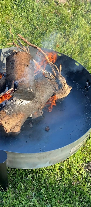 Artikel: #SALE# XXXL mobile designer fire bowl handmade 80cm Hochwertiger Artikel aus unserem Online Bild 4