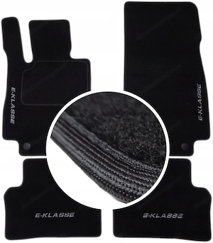 Handmade Premium Fussmatten Velour SET FARBWAHL fuer MERCEDES E Klasse W213 STICKEREI Bild 4