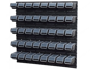 NEU Werkstattregal Werkzeugwand mit 40 Stk Behaelter abgedeckt 772x780mm