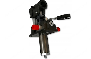 Hydraulik doppeltwirkende Handpumpe mit 10l Tank komplett Set Bild 6
