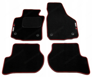 Handmade Premium Fussmatten Velour SET fuer Seat Leon ab 2004 STICKEREI Bild 4