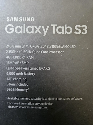 SAMSUNG Galaxy Tablett S3 Silver Bild 4