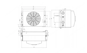 Oelkuehler hydraulikoelkuehler mit luefter 150l 12 24v waehlbar Bild 7